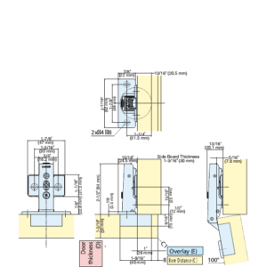 Concealed Hinge 100° Opening/26MM OVERLAY - Image 10