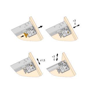 Silver full extension runners with clip and soft close, Zinc plated, Steel - Image 8