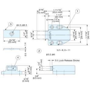 ML-80 Magnetic Touch Latch - Image 6