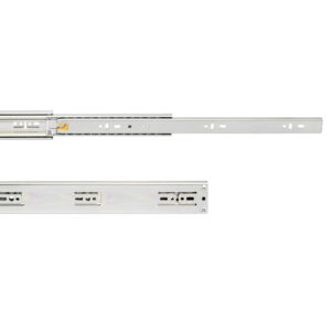 Set of ball bearing drawer runner, (Soft Close), full extension, 35KG., Zinc plated, Steel - Image 4
