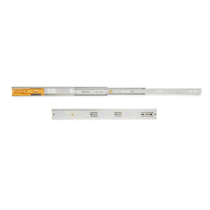 Set of ball bearing drawer runner, (Soft Close), full extension, 35KG., Zinc plated, Steel