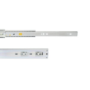 Set of ball bearing drawer runner, (Push to Open), full extension, 30KG, soft close., Zinc plated, Steel - Image 3