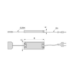 LED Transformer (24V DC), 100W - Image 2