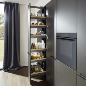 LARDER LIRO, SOFT CLOSE, 5 STORAGE BASKETS, PEKA,