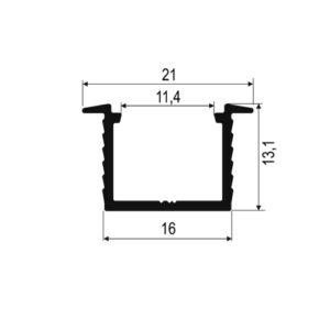 LED profile for recess mounting Maxi Groove - Image 4