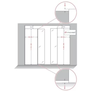 Cinetto PS66 Sliding system for retractable doors - Image 8
