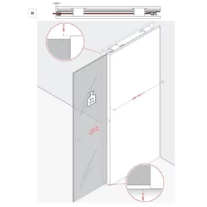 Cinetto PS66 Sliding system for retractable doors - Image 3