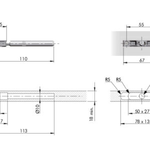 Shelving System "TRIADE SLIM" for 18mm Panels - Image 2