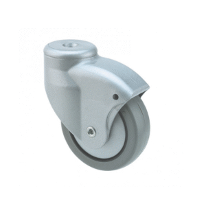 Swivel single wheel castor, without brake, wheel 80 mm, 10 mm pin hole, capacity 70 kg
