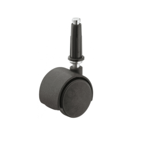 Twin Castor Swiv Wo Brake Blk D50mm Pf