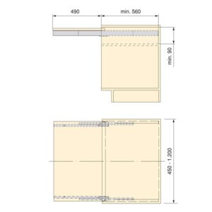 Short extendable table slides - Image 3