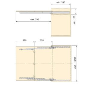 Lunch +39 Extendable table slides - Image 7