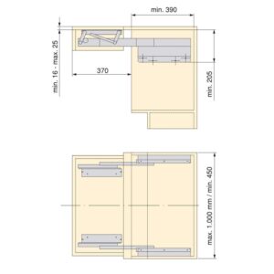 Opla Folding +39 extendable and lift-up table slides - Image 5