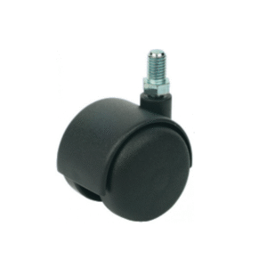 Twin Castor Wo Brake Blk D40mm M8