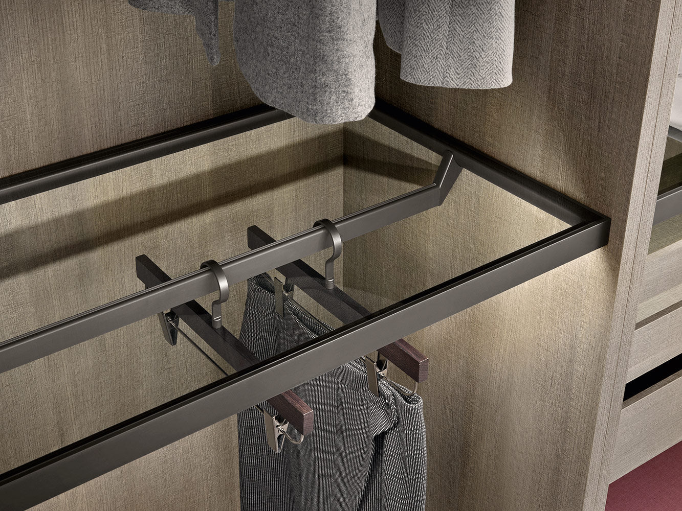 Salice Excessories Hanger Rail End Supports to suit Modular Shelves