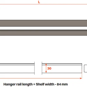 Salice Excessories Hanger Rail End Supports to suit Modular Shelves - Image 2